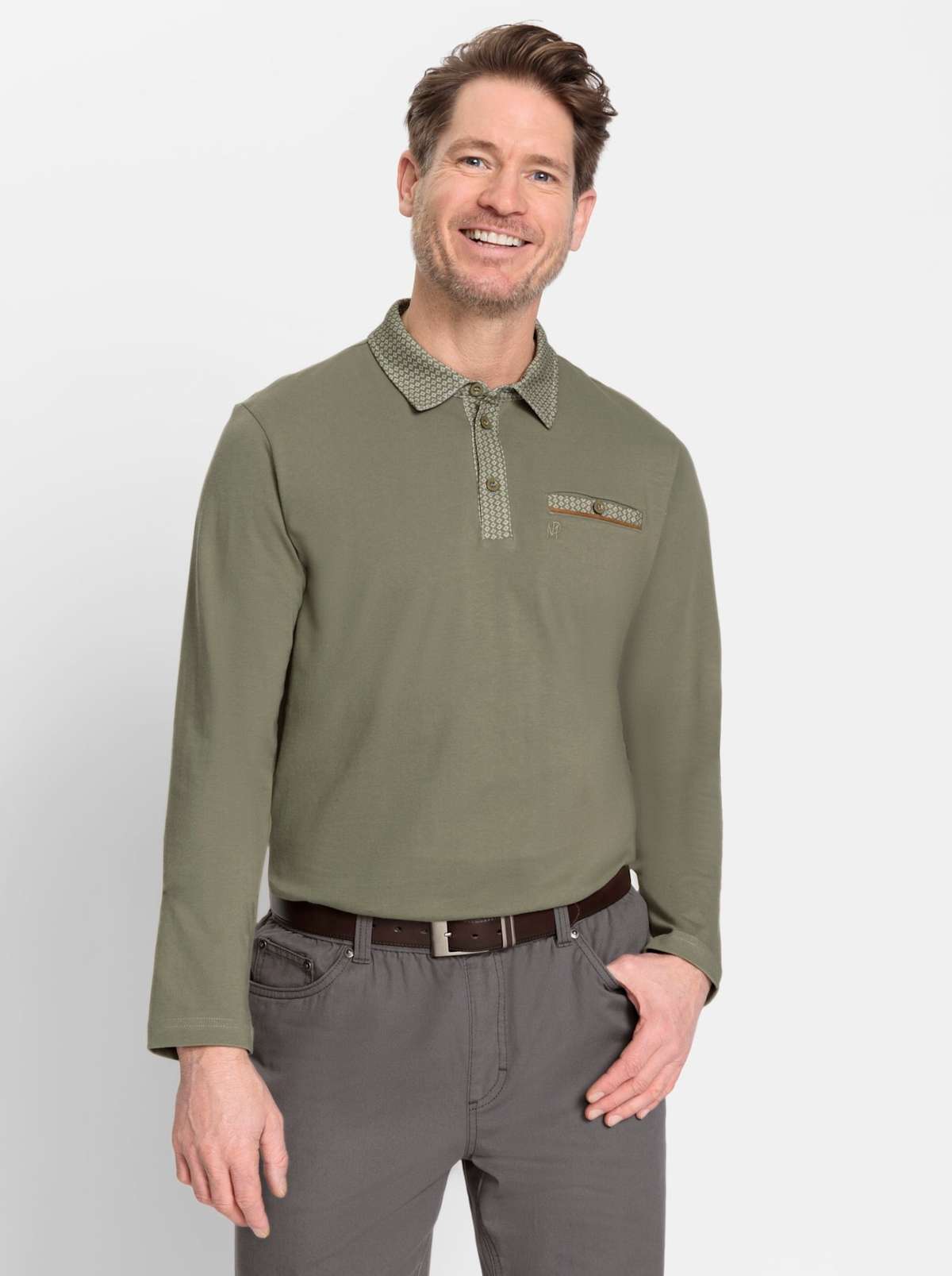 рубашка поло Langarm-Poloshirt