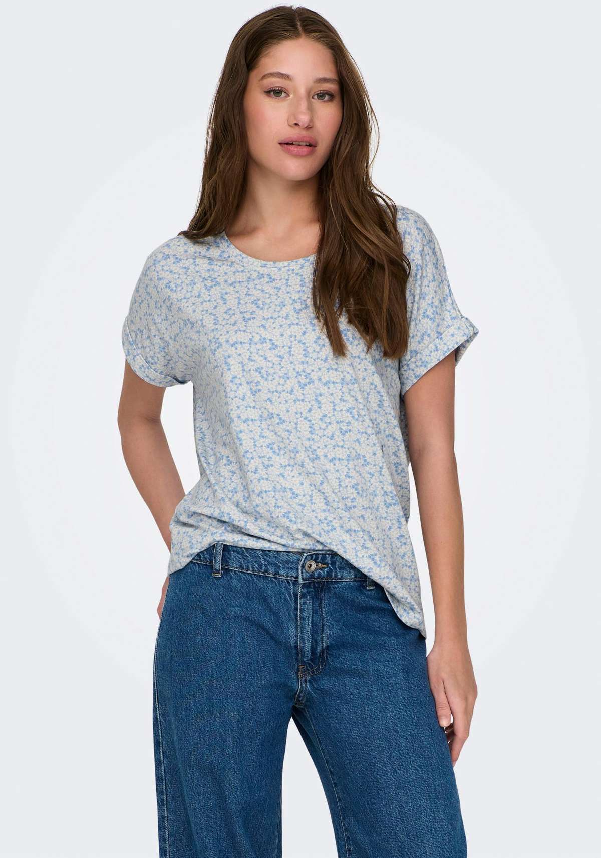 Рубашка с коротким рукавом ONLMOSTER S/S AOP TOP CS JRS