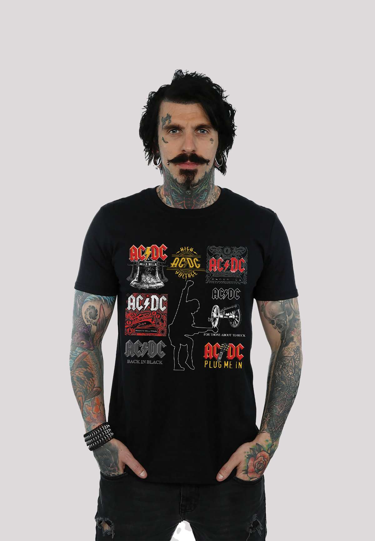 футболка ACDC Hells Bells fur Kinder & Herren