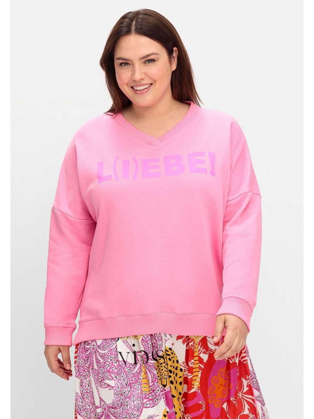 Толстовка с удлиненным краем сзади Große Größen