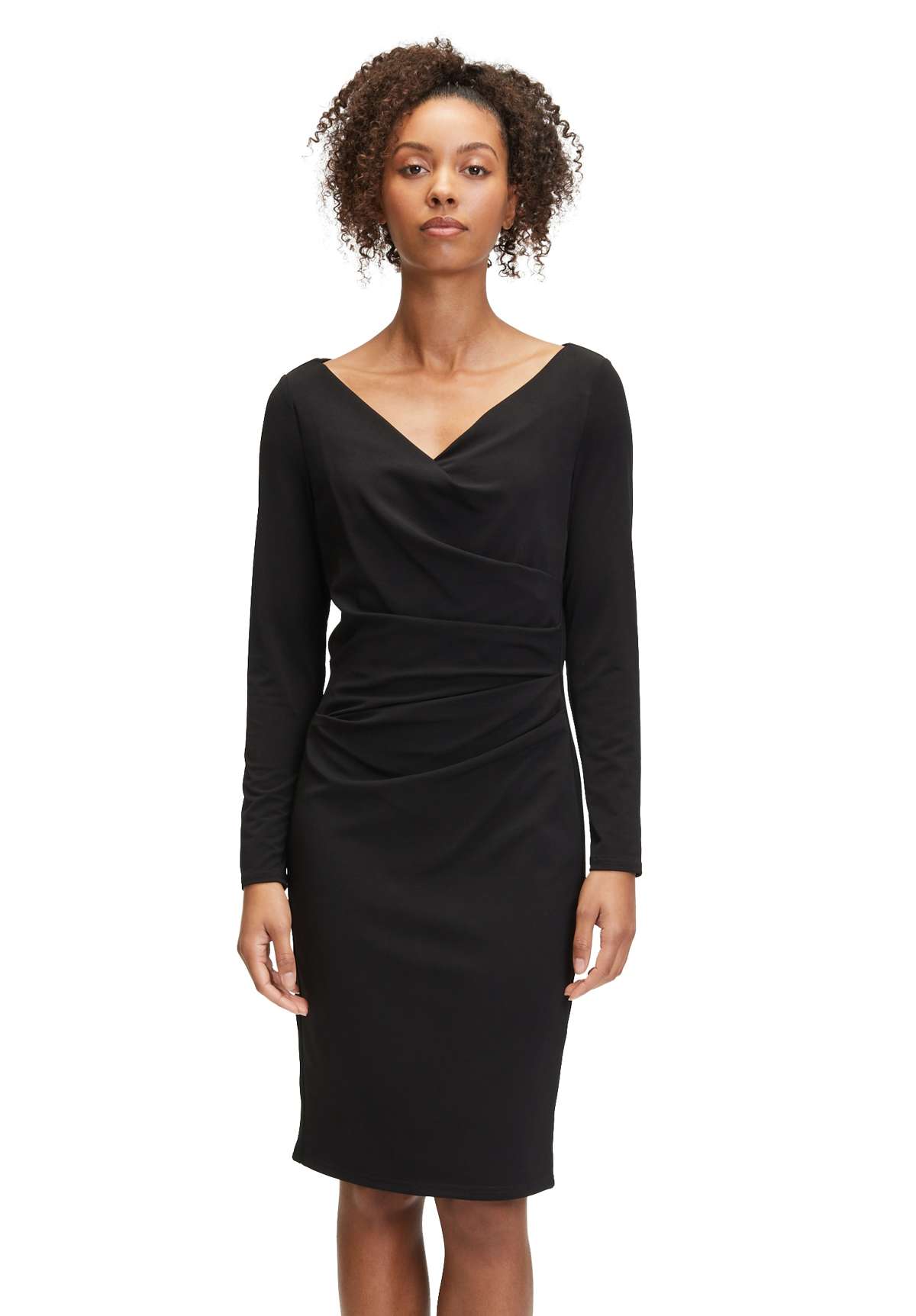 Коктейльное платье Cocktailkleid mit V-Ausschnitt