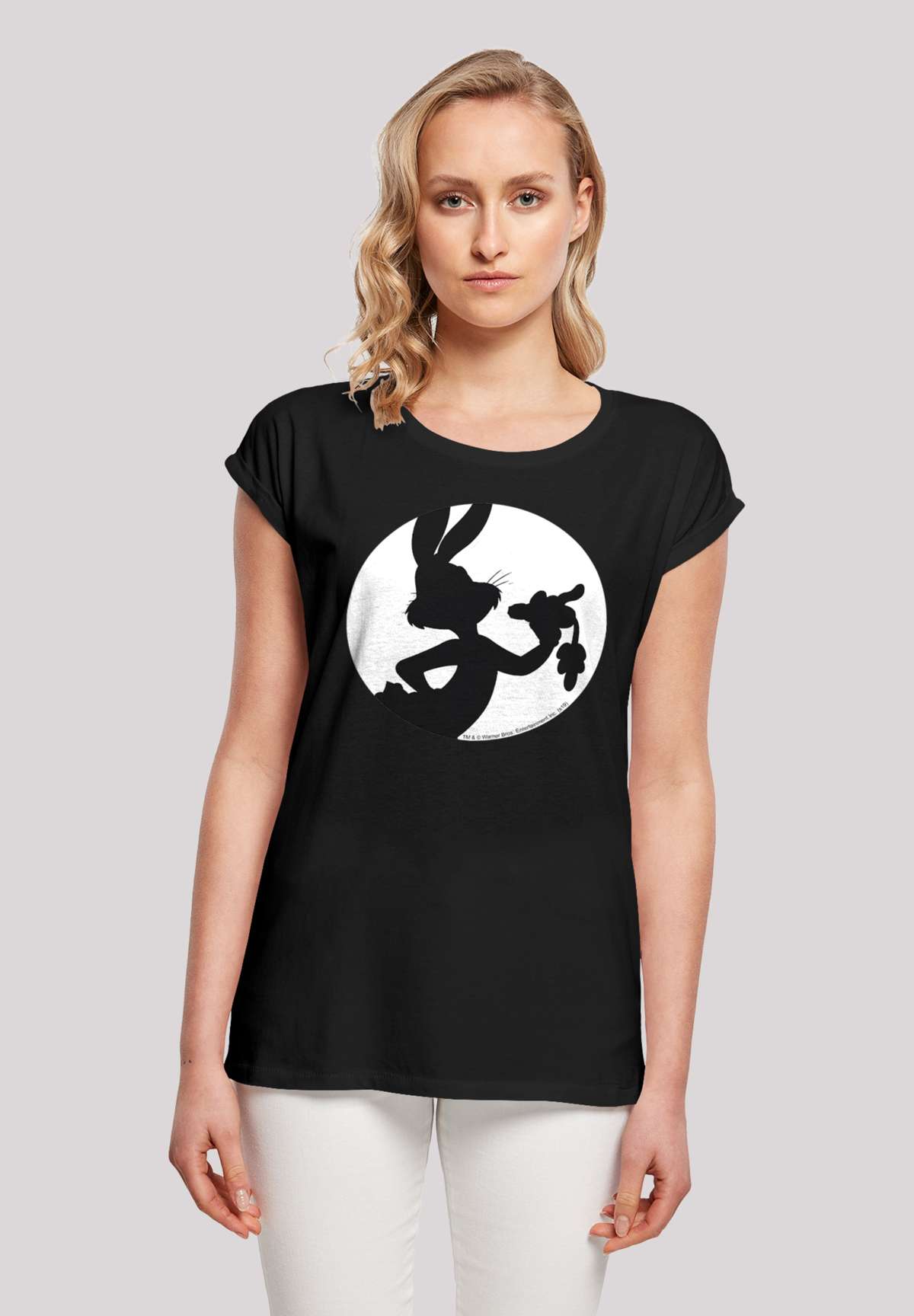 футболка Looney Tunes Bugs Bunny Silhouette Breast Print