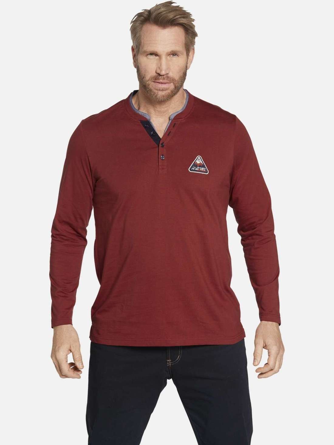 Рубашка с длинными рукавами и разрезами по бокам Langarmshirt NICIAS