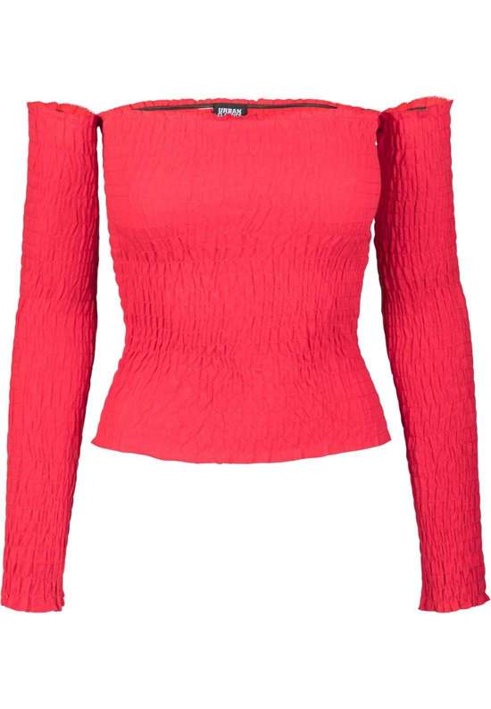 Рубашка с длинным рукавом Urban Classics Damen Ladies Cold Shoulder Smoke L/S