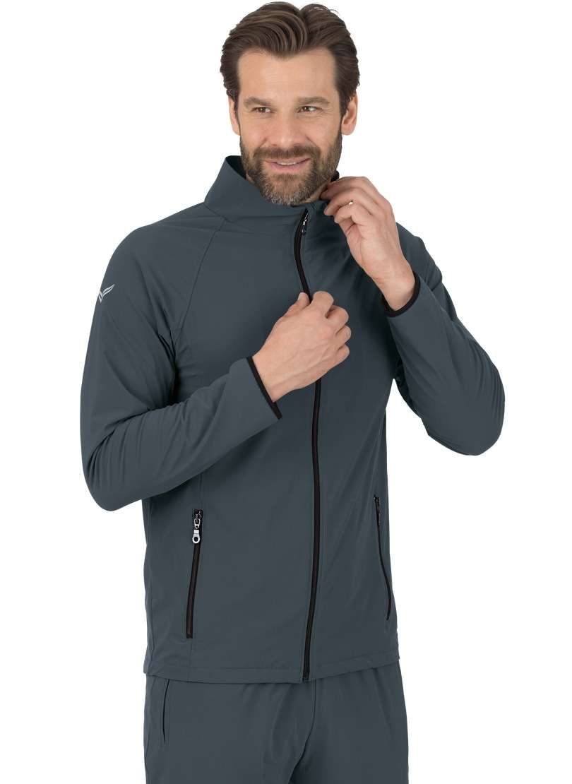 Тренировочная куртка TRIGEMA Raglan-Jacke mit Netzinnenfutter