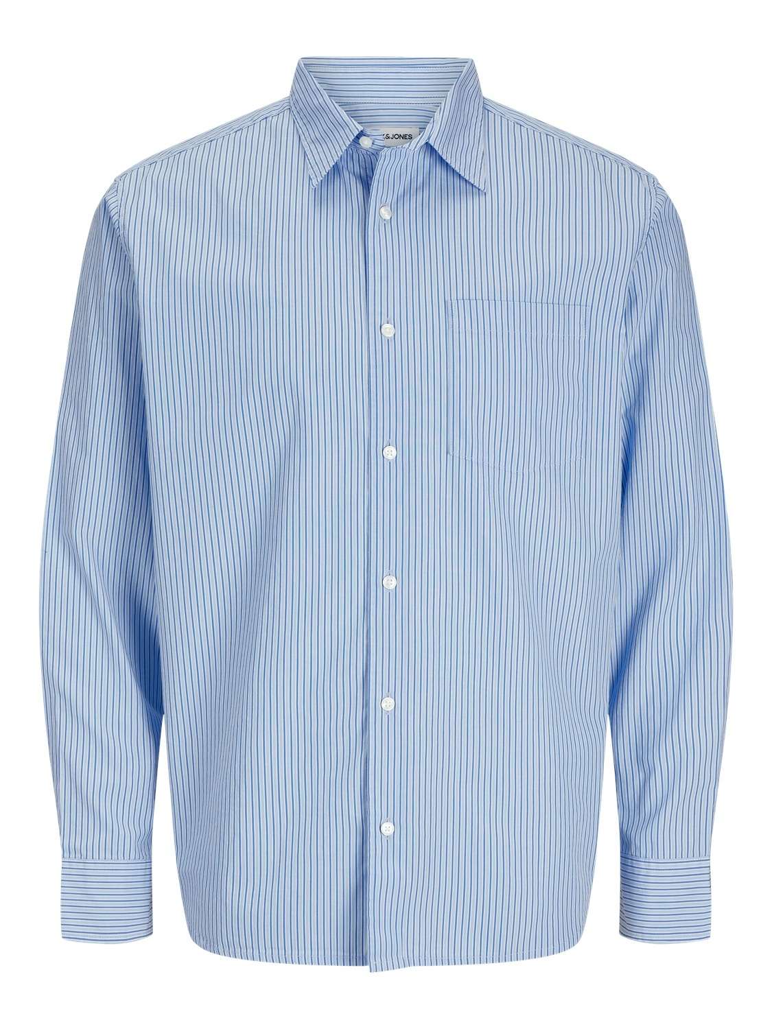 Рубашка с длинным рукавом и узором в полоску JJECODY POPLIN SHIRT LS SN