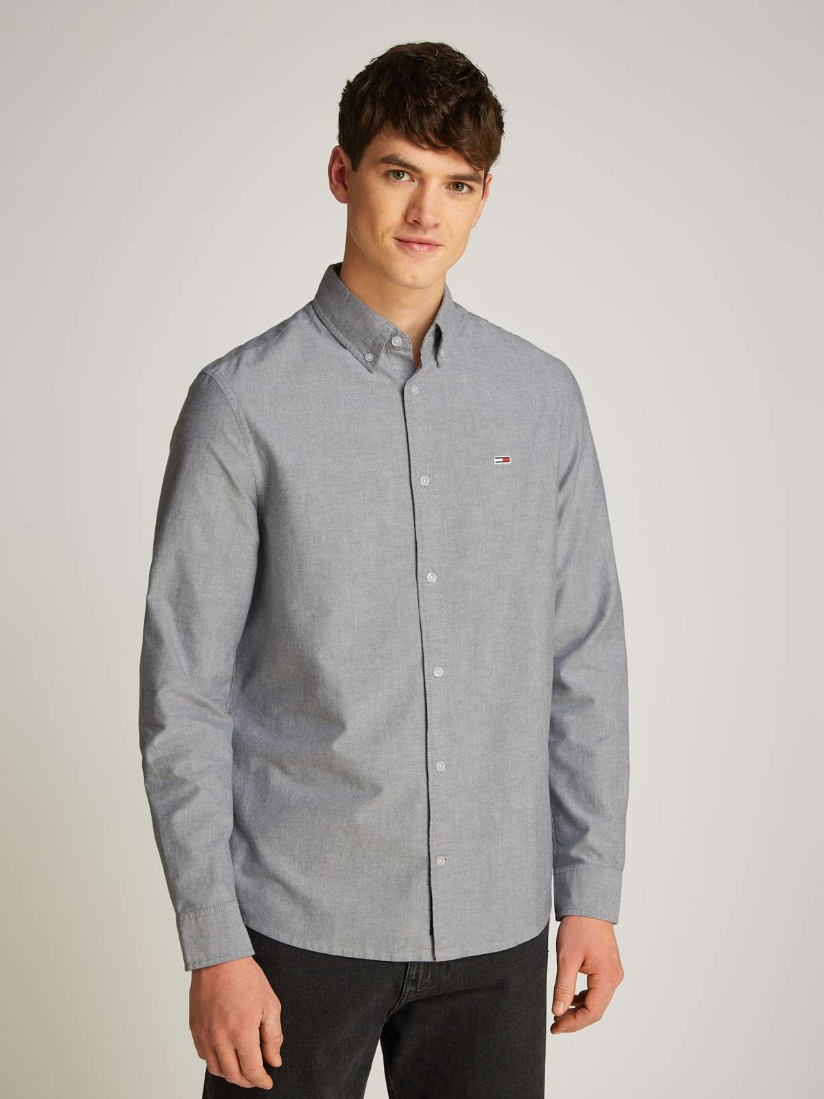 Рубашка с длинным рукавом больших размеров. TJM REG OXFORD SHIRT EXT