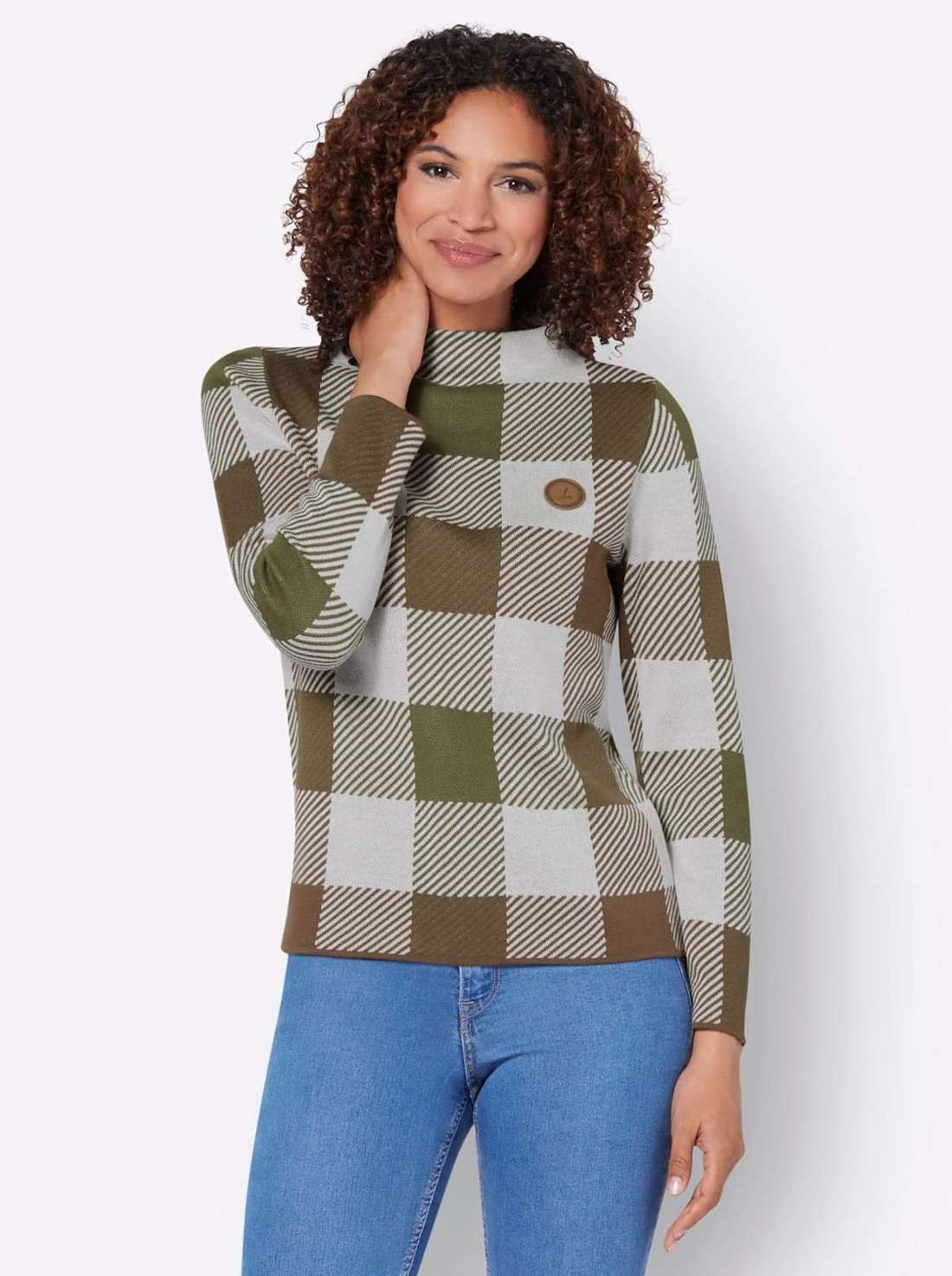 Свитер с воротником-стойкой Pullover