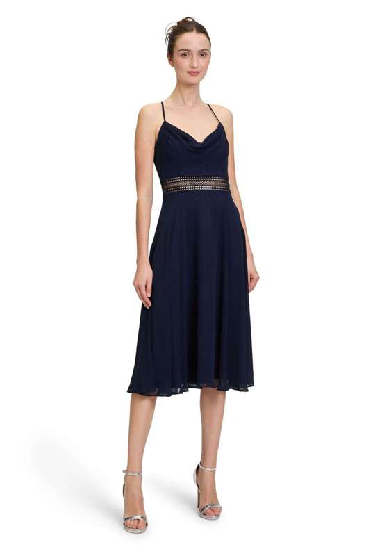 Коктейльное платье Cocktailkleid mit Wasserfallausschnitt