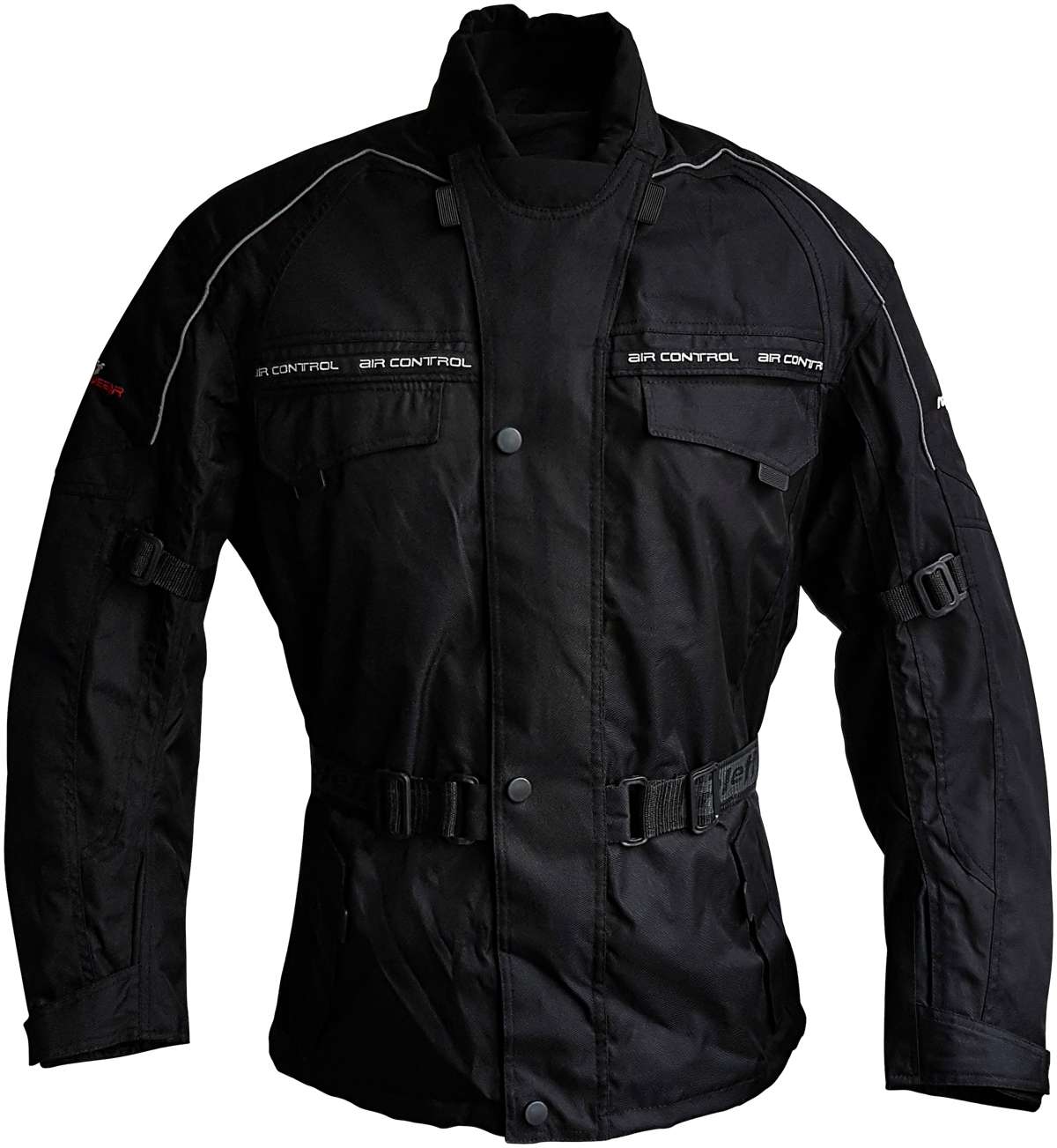 Мотоциклетная куртка, с защитой, 4 кармана, 3 вентиляционных отверстия.
