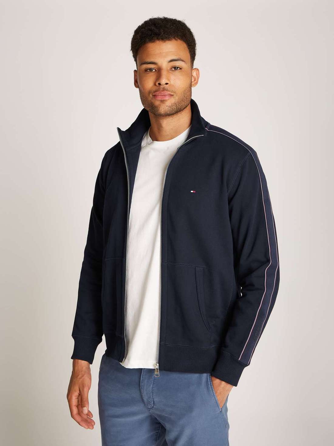 Толстовка GLOBAL STRIPE ZT STAND COLLAR