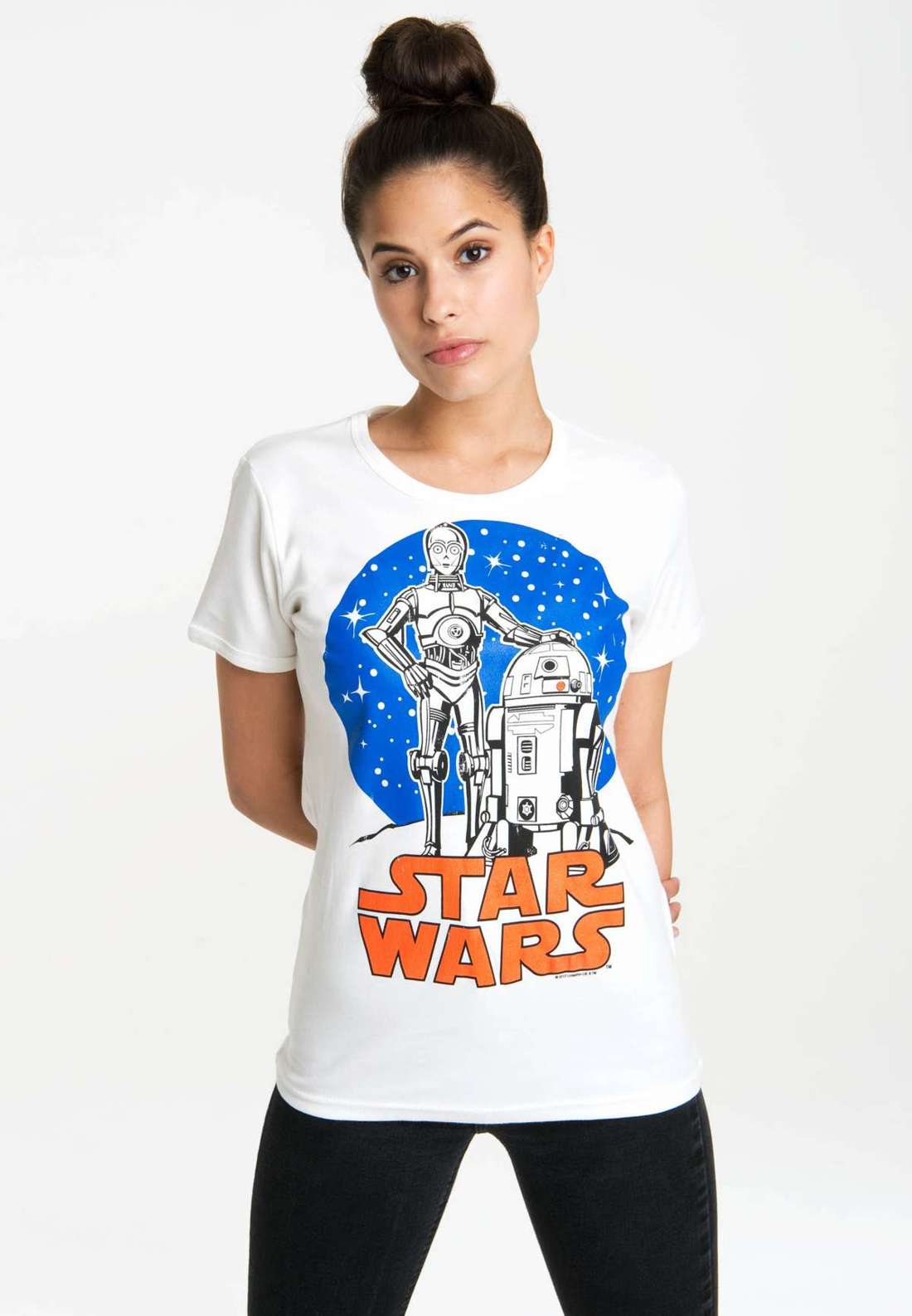 Футболка с лицензионным оригинальным дизайном Droids