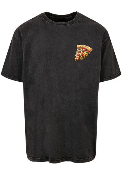 футболка Herren Pizza Comic Acid Washed Oversized Tee