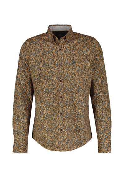 Рубашка с длинным рукавом LERROS Poplinhemd mit floralem Minimalprint