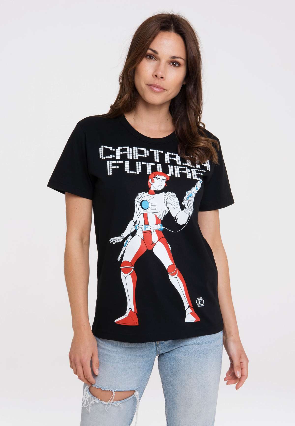 Футболка с классным принтом спереди Captain Future