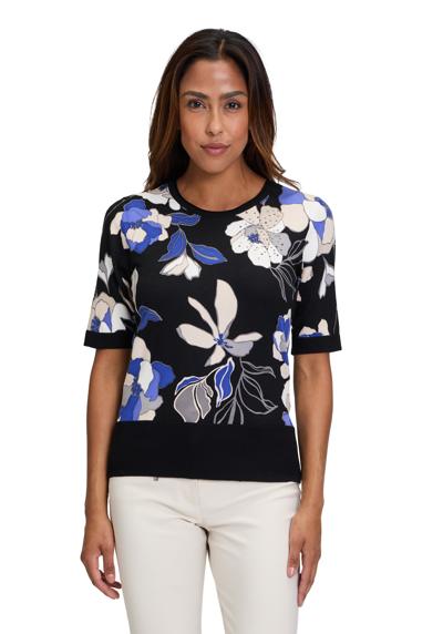 Рубашка с коротким рукавом Feinstrickpullover mit Blumenprint