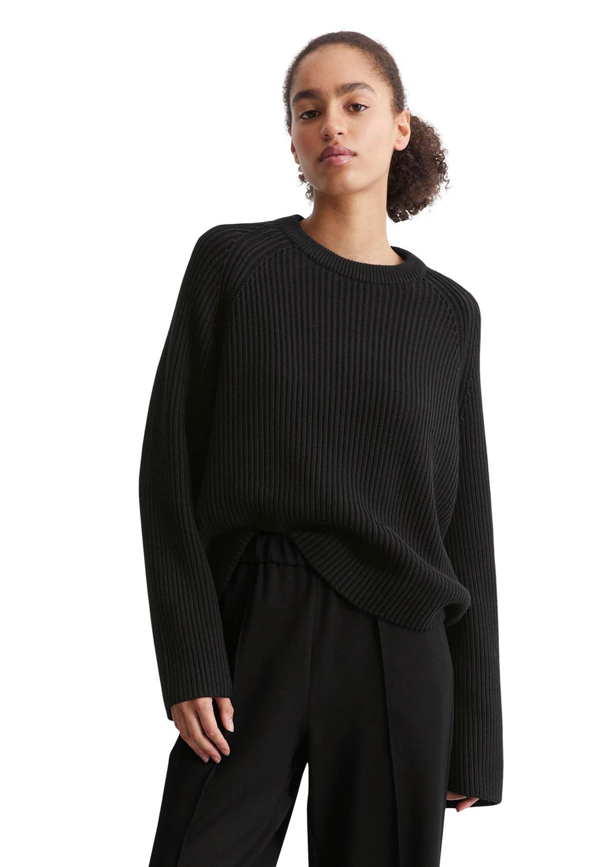 Свитер с круглым вырезом и широкими рукавами Knit Pullover, Longsleeve