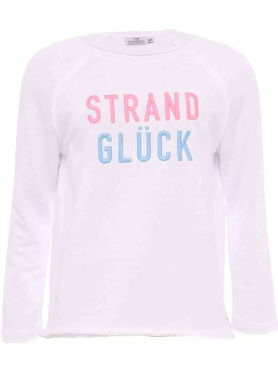 Рубашка с длинными рукавами с вышивкой «Пляжное счастье»