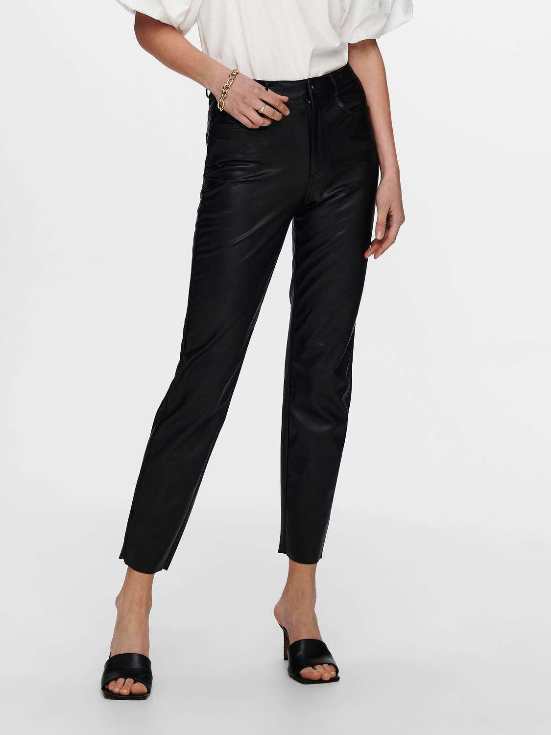 Брюки из искусственной кожи ONLEMILY HW ST ANK FAUX LEATHER PNT NOOS