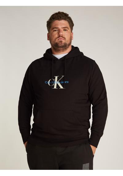 Толстовка с капюшоном больших размеров с принтом логотипа Plus Distressed Monologo Hoodie