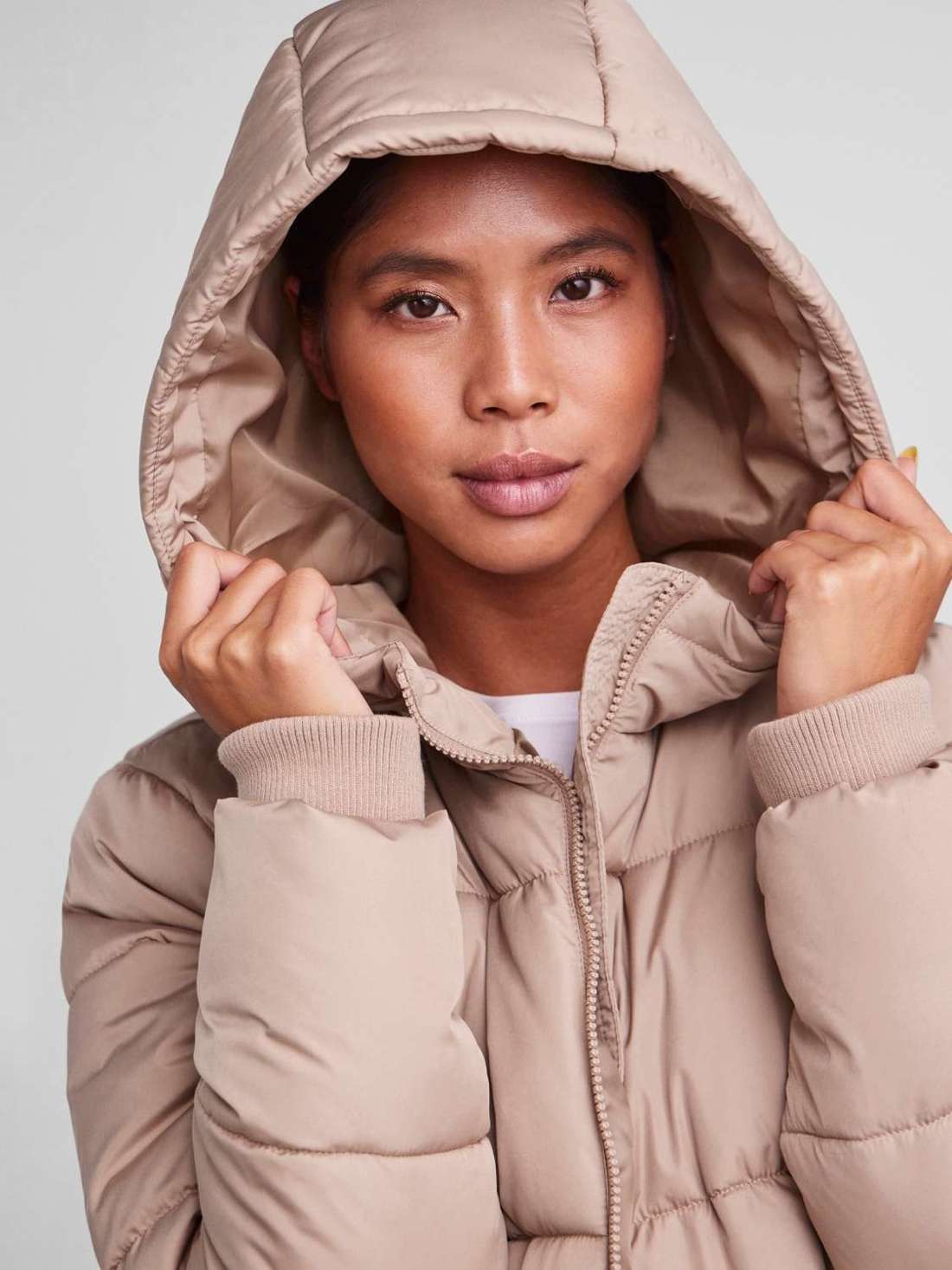 стеганое пальто PCBEE NEW LONG PUFFER JACKET NOOS BC