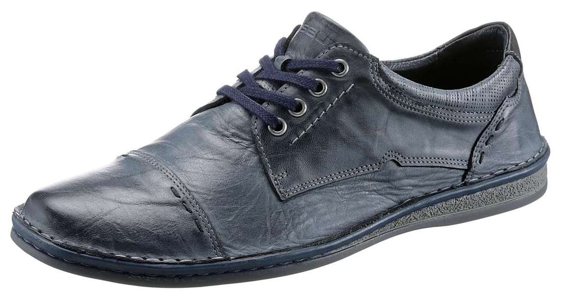 Туфли на шнуровке с мягким краем голенища.