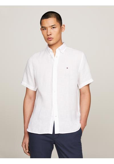 Рубашка с короткими рукавами и тонкой структурой. PIGMENT DYED LINEN RF SHIRT