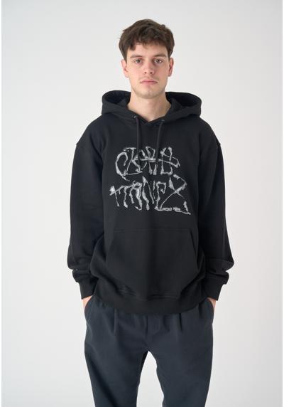 Толстовка с капюшоном и крупным принтом спереди Quick