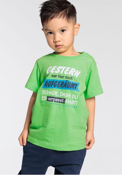 Футболка-рубашка с надписью для маленьких мальчиков