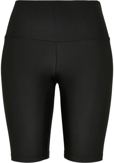Тканевые брюки Urban Classics Damen Ladies High Waist Shiny Rib Cycle Shorts