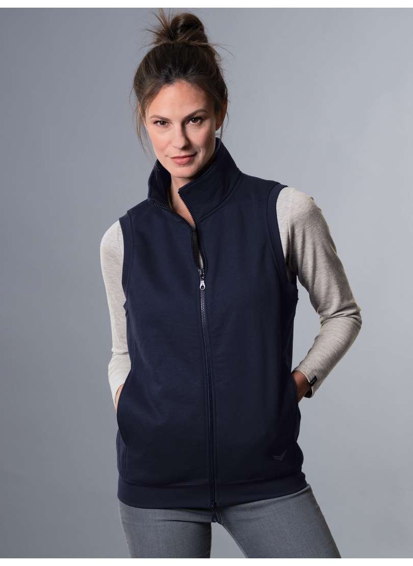 Стеганый жилет TRIGEMA Weste aus bequemem Sweat-Material