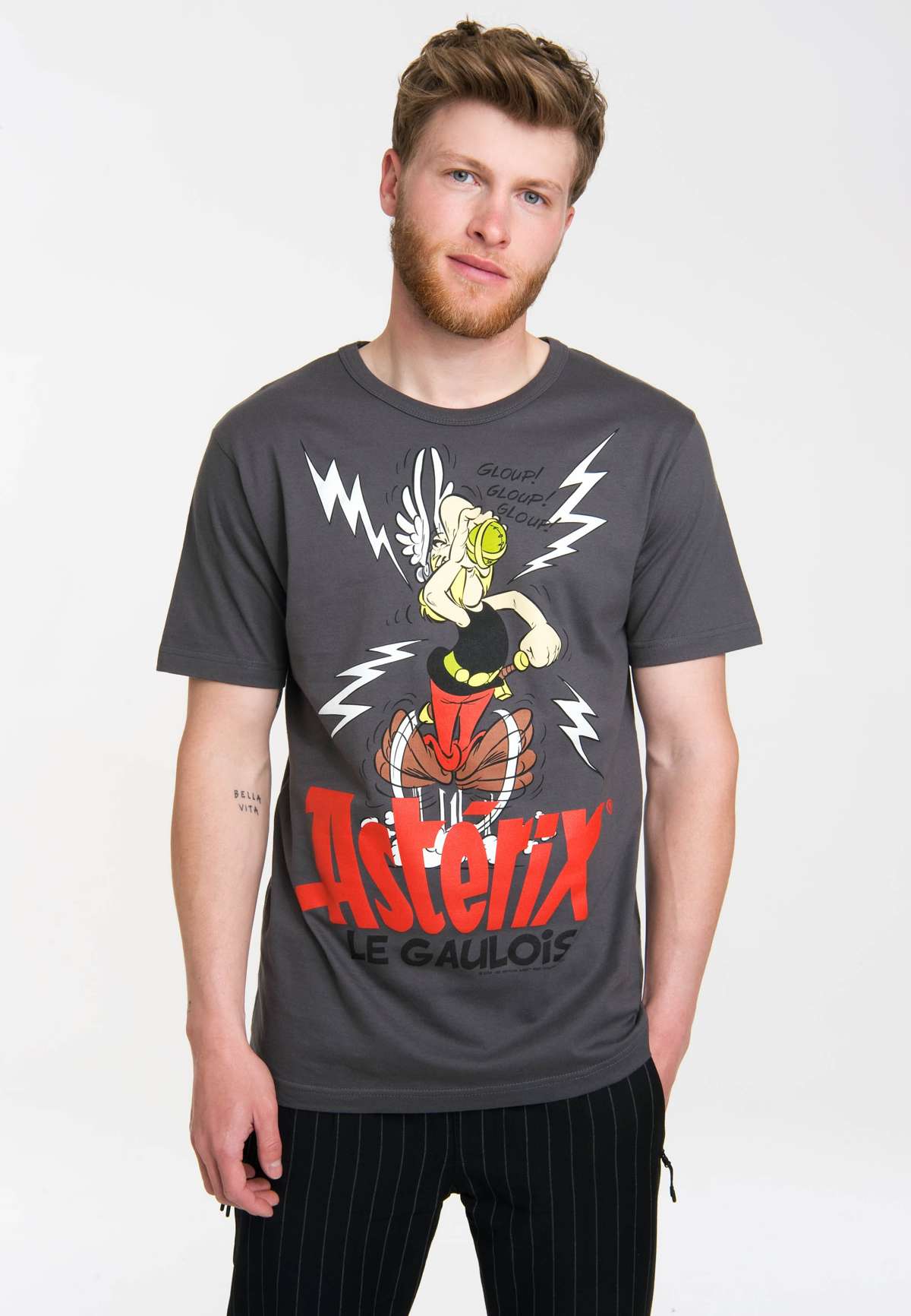 Футболка с ретро-принтом Asterix - Der Gallier
