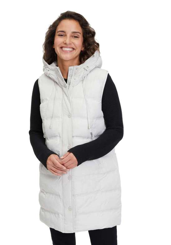 Вязаный жилет Steppweste mit Kapuze