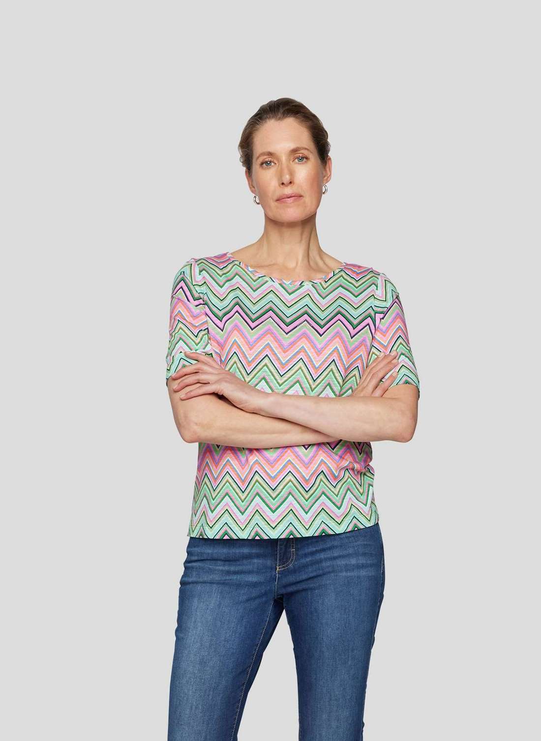 Рубашка с принтом T-Shirt in Pastelltönen