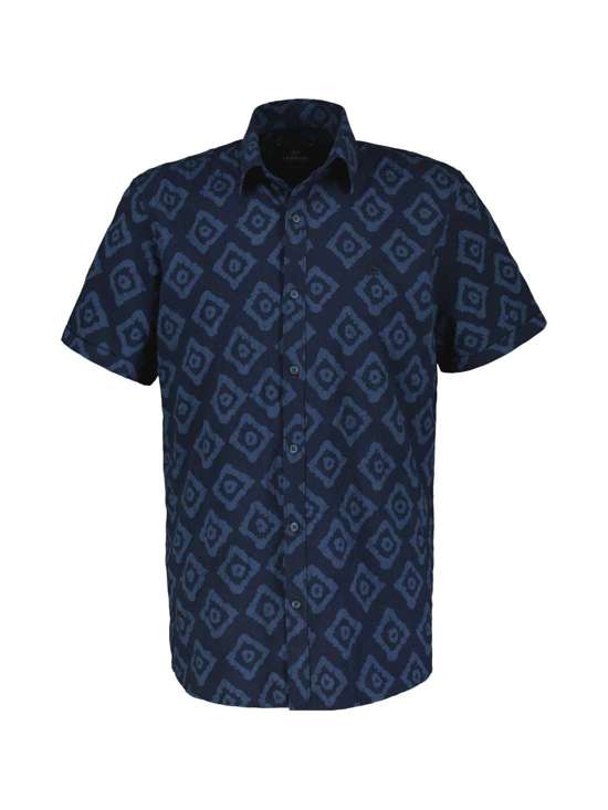 Рубашка с коротким рукавом LERROS Strukturiertes Hemd mit grafischem Druck