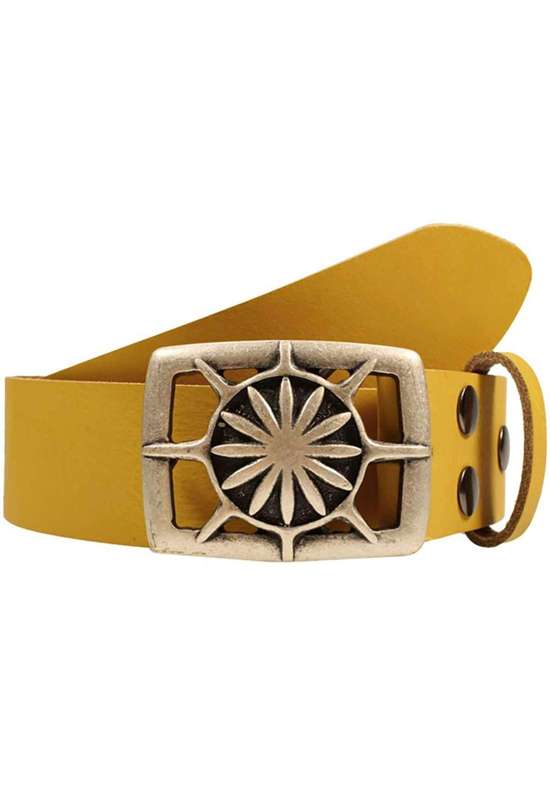 Кожаный ремень со сменной застежкой. Rechteck Sonne