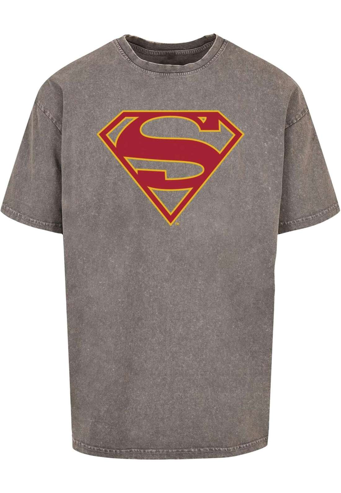 футболка Herren Supergirl - Logo Acid Washed Oversized Tee