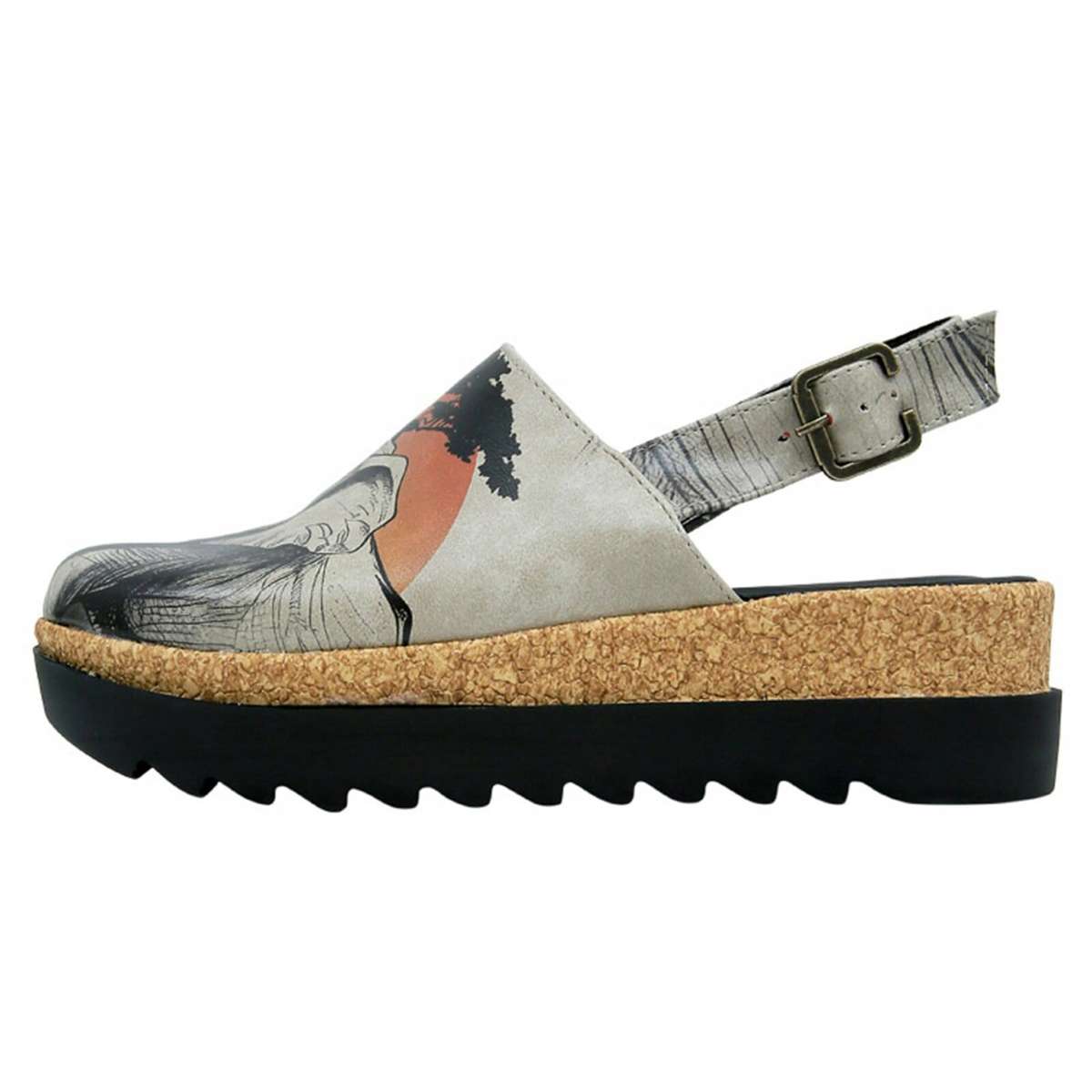 сандалии Damen Akita Sunset Animals Vegan Damen Sandalen/ Sandaletten /