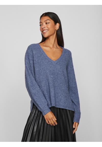 свитер с V-образным вырезом VIBELUNA V-NECK REV L/S KNIT TOP - NOOS