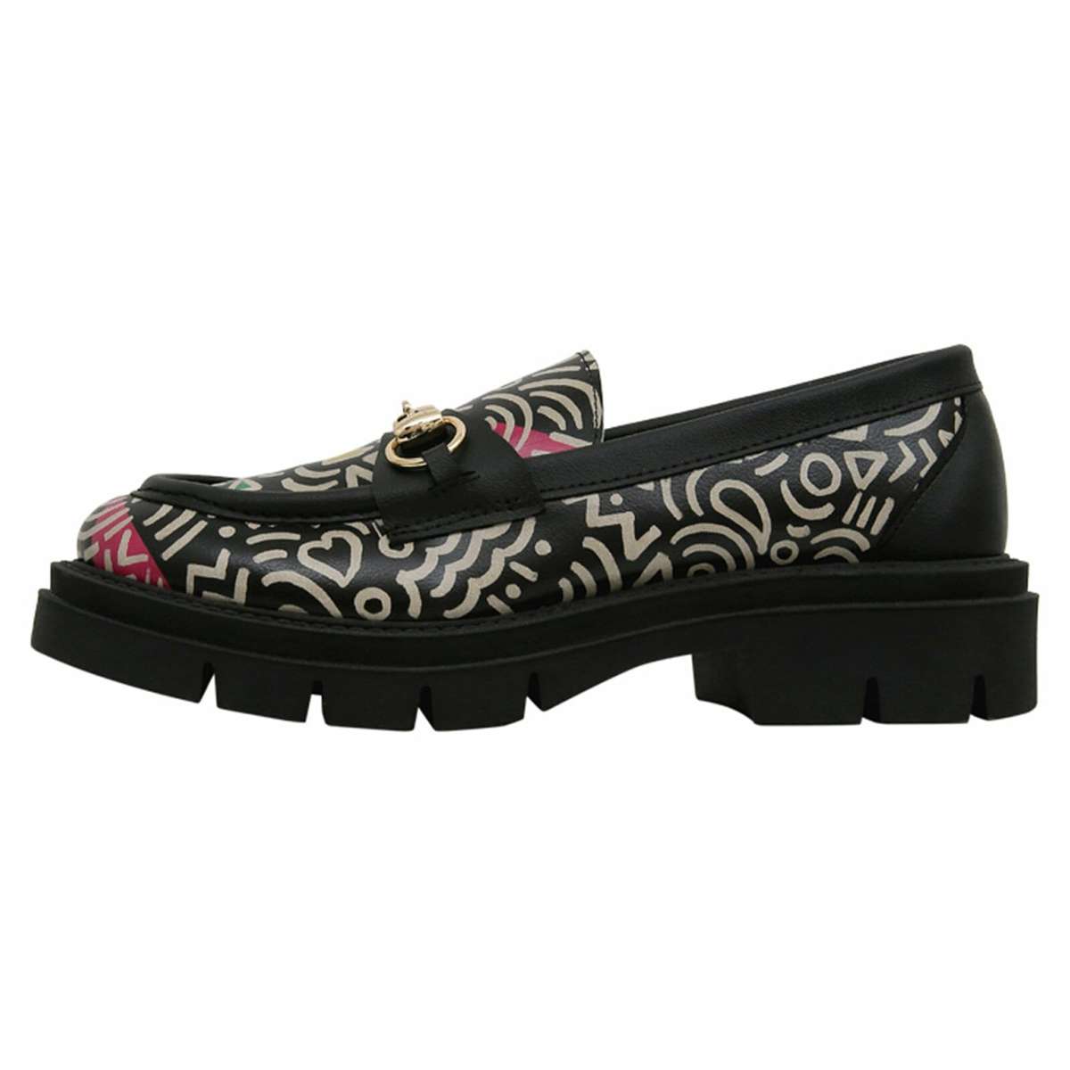 лоферы Damen Cindy Abstract Outline Vegan Damen Slipper/ Halbschuhe /
