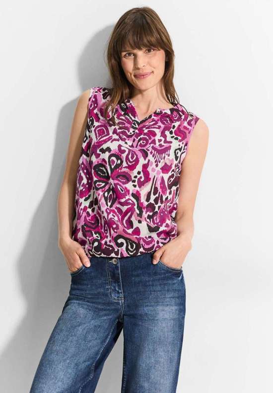 Блузка-топ с принтом по всей поверхности