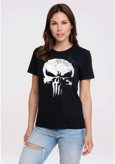 Футболка с лицензионным принтом Marvel - Punisher TV Skull