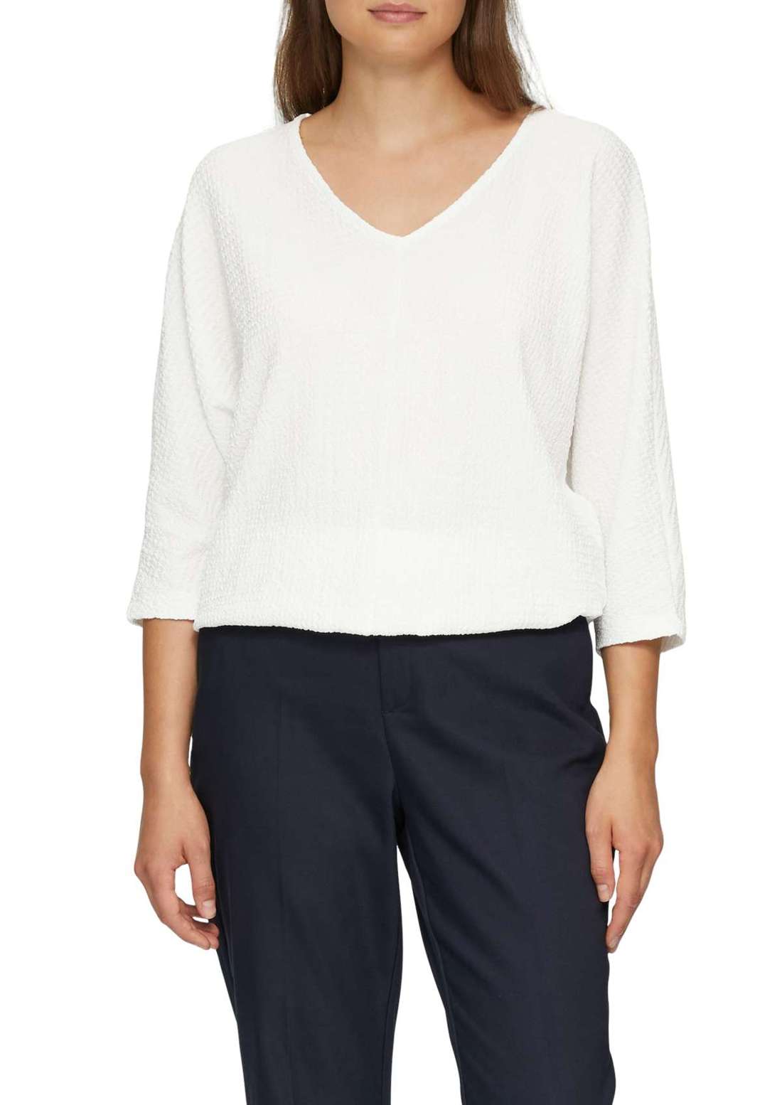 Рубашка с рукавом 3/4 со структурой