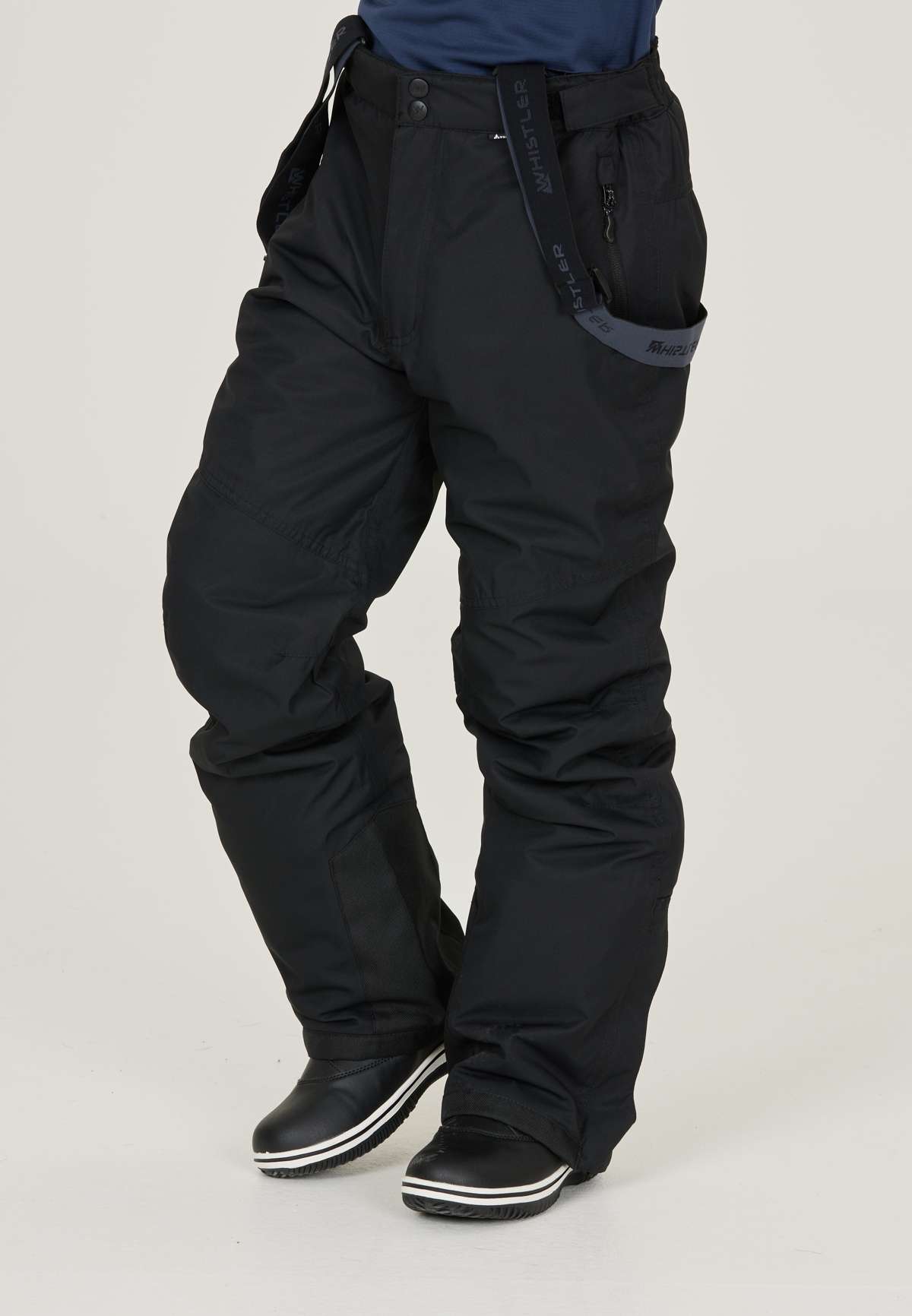 Лыжные брюки с ветрозащитной и водонепроницаемой функциональной мембраной.
