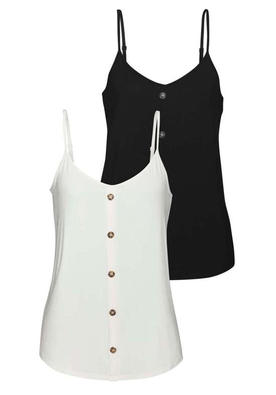 Верх спагетти mit Zierknöpfen in Hornoptik