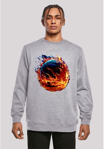 Толстовка с капюшоном Basketball On Fire Sport CREW