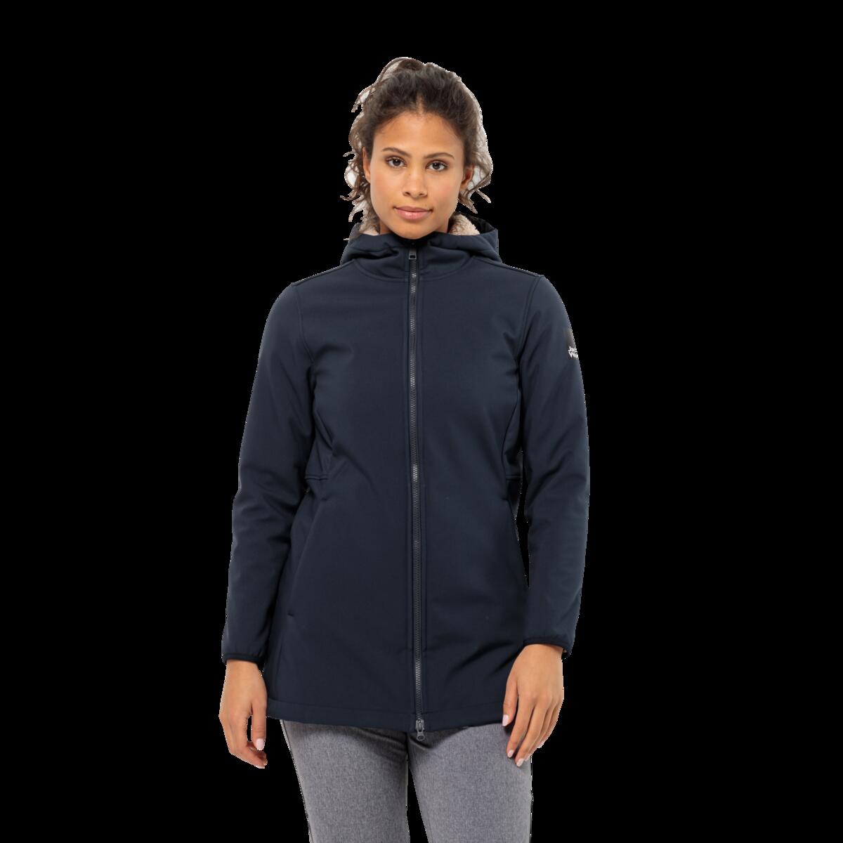Пальто из софтшелла с капюшоном WINDLAND COAT W