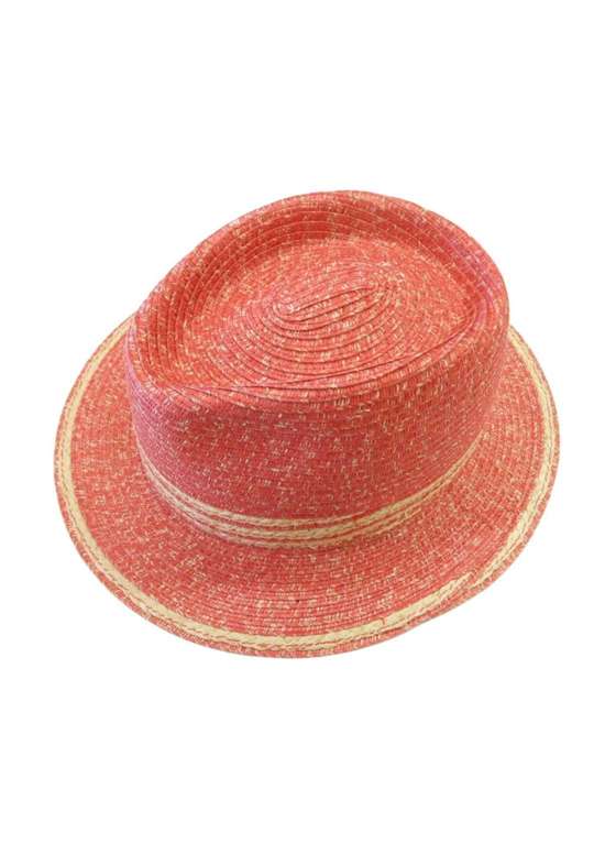 Соломенная шляпа меланжевого цвета