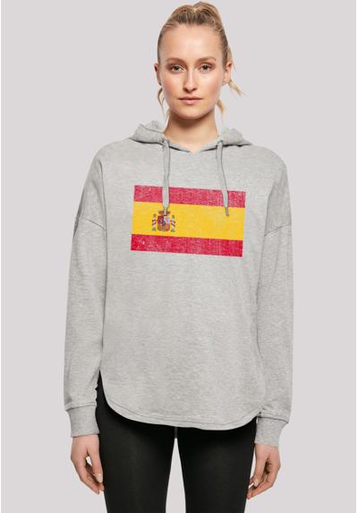 Толстовка с капюшоном Spain Spanien Flagge distressed