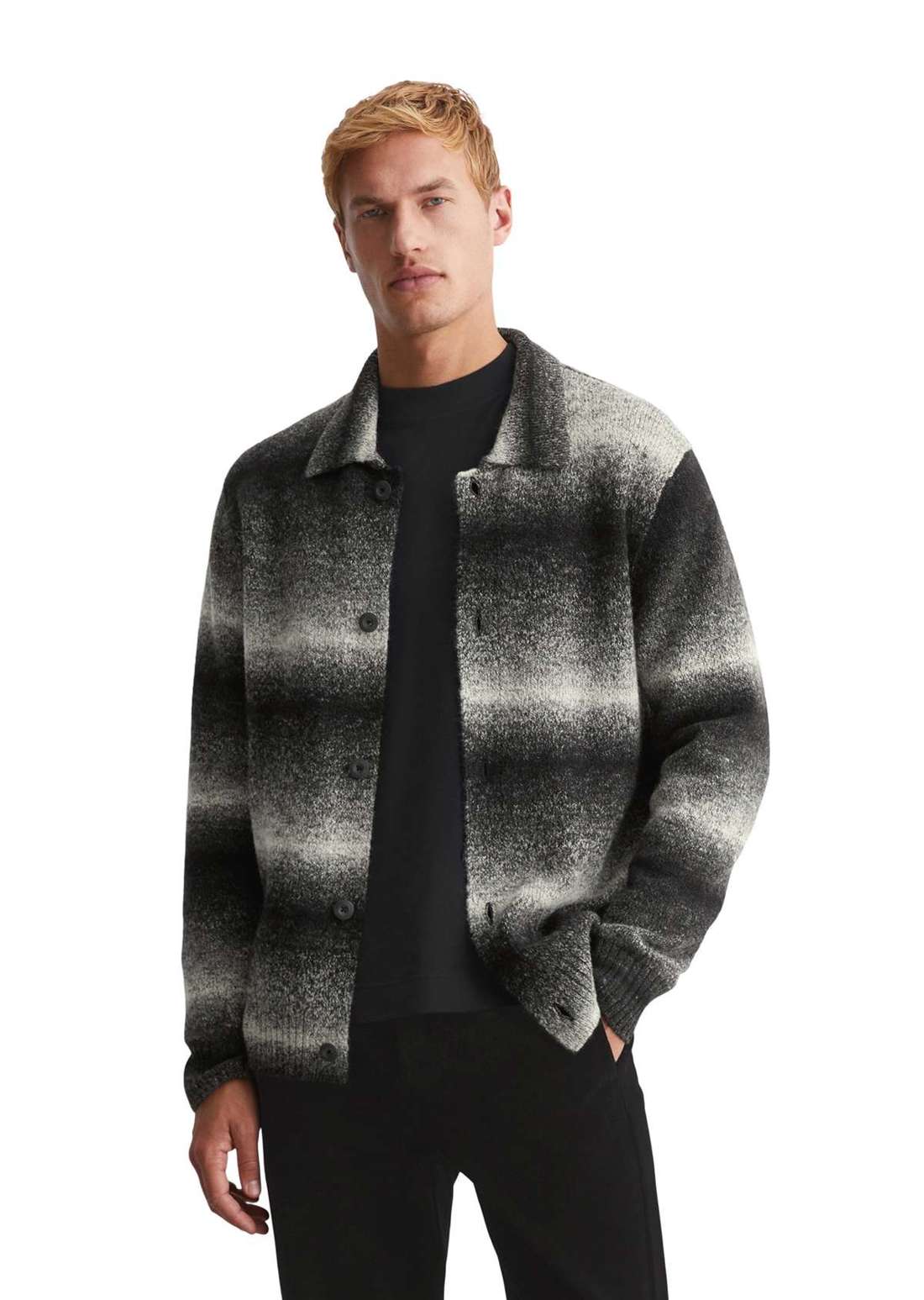 Кардиган aus Schur- und Alpakawolle-Mix